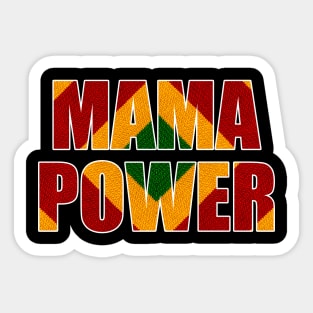 Mama Power, African Colors Sticker